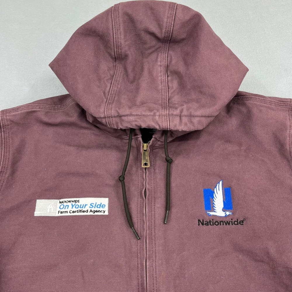 Carhartt WJ130 DPM Sandstone Hooded Jacket Plum Nationwide Womens XXL 20 - Picture 5 of 15